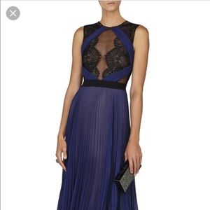 Bcbg Dress Gown long navy blue size 4 small
